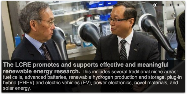 Screenshot from the Richard G Lugar Center for Renewable Energy (LCRE) website https://www.lugarenergycenter.org/
