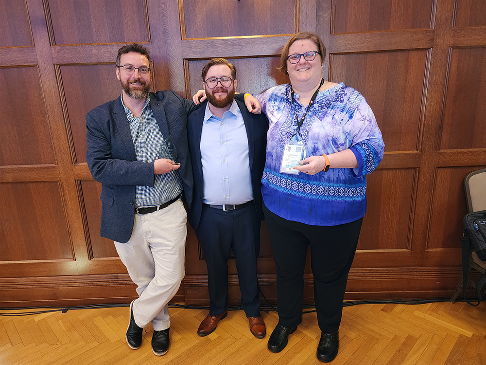 Jesse Oakes, David Goldberg, and Madeline Gonin at 2023 ITLC Awards