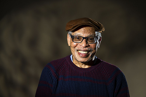 Nick Jones poses for a portrait Monday, February. 26, 2024, on campus at IU South Bend. (Photo by Michael Caterina)