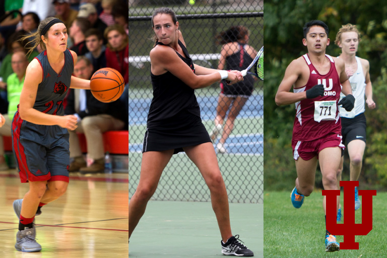 A collage of images of athletes