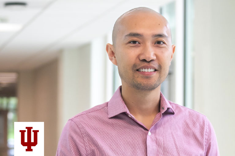 Picture of a man in a red shirt
