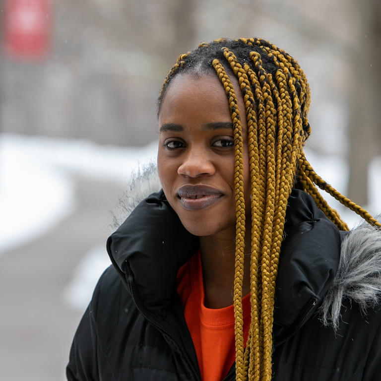 A portrait of a woman