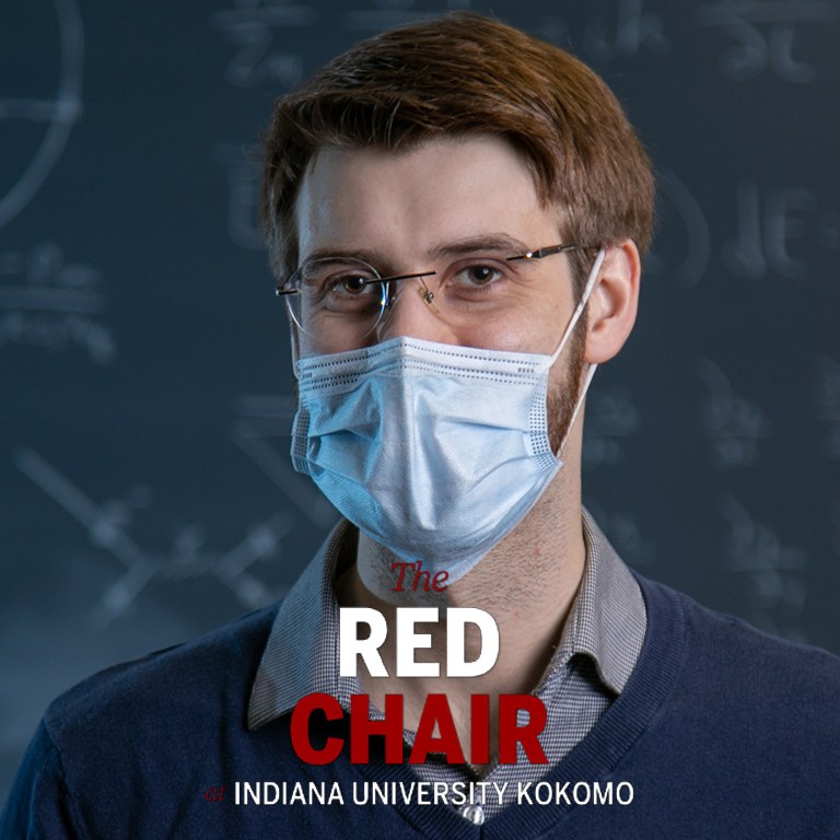 Portrait of a man in a mask