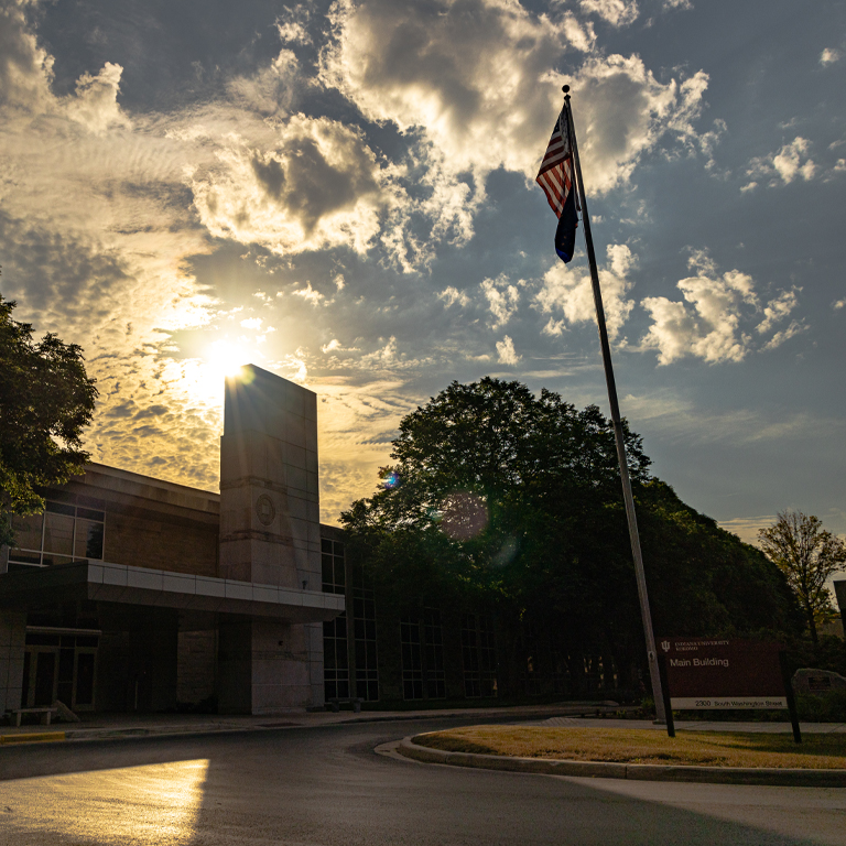 The Main Building at sunrise