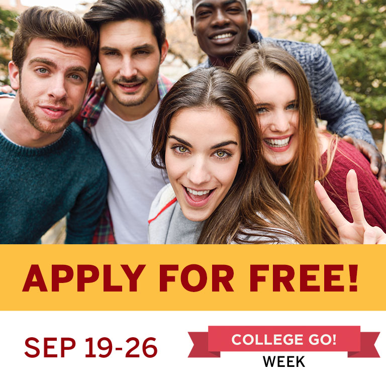 five people pose for a picture with the words apply for free