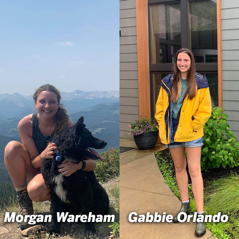 side by side images of two women