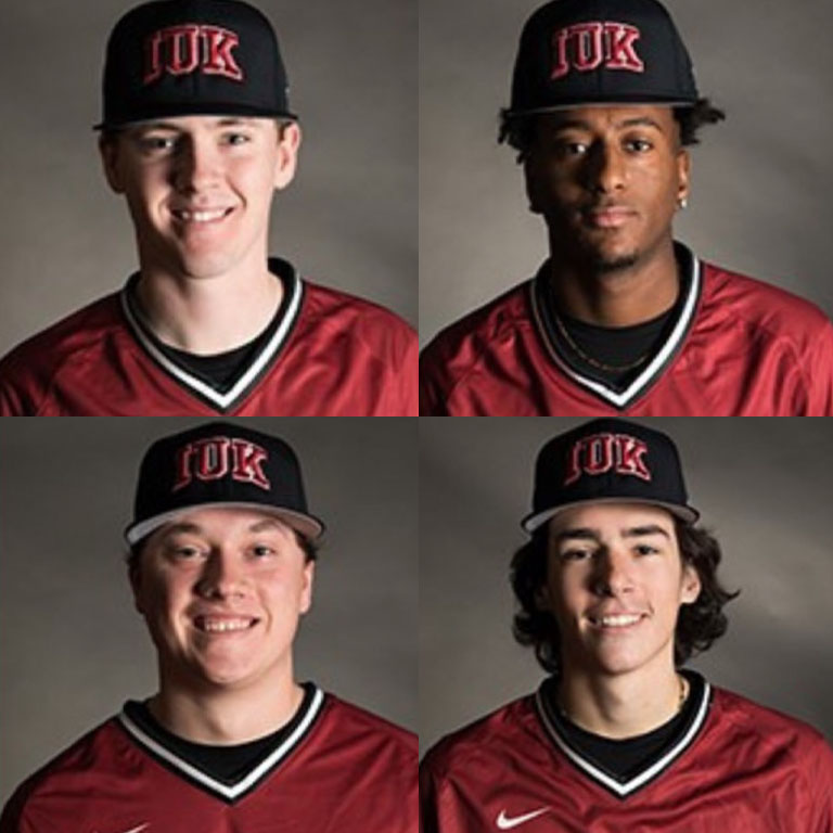 Kokomo Jackrabbits players from the Cougar lineup pictured here are Riley Garczynski, Luke Hanson, JT Holton, and Ethan Leslie.