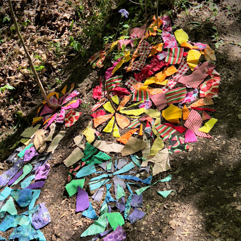 flowers made from fabric