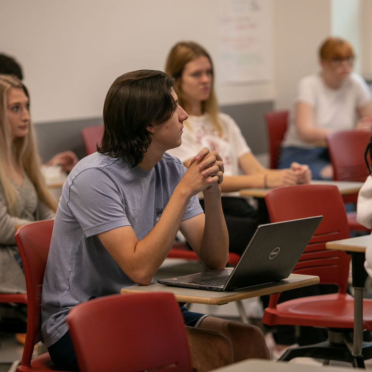 Students in a classroom