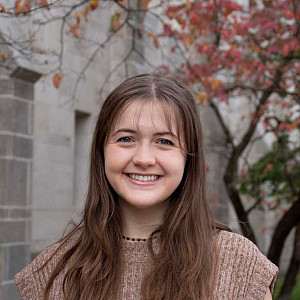 McKenzie Bennett ('24), double major in the Department of Geography in the College of Arts and Sciences and Environmental and Sustainabil...