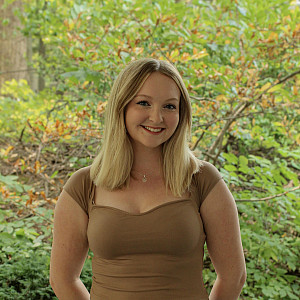 Transfer student Sarah Tucker (B.A. '25, Speech, Language and Hearing Sciences)