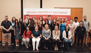 Winners from the IU Southeast Student Conference and Showcase.