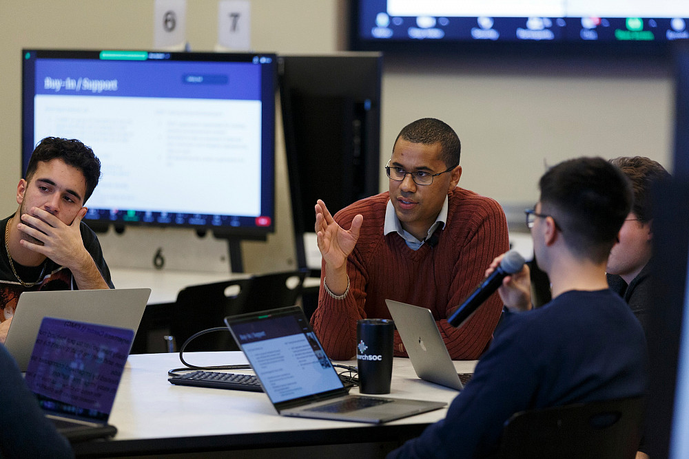    What makes us a better place to come than any other university is that we're going to prepare you to lead and to serve, said Isak...