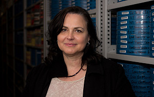 A headshot of a woman.