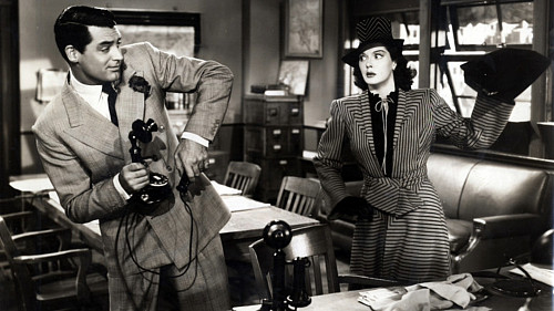 His Girl Friday is one of several acclaimed films starring Cary Grant to be featured at IU Cinema this fall. Photo courtesy of IU Cinema