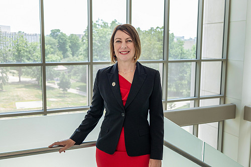 Siân Mooney, dean of Paul H. O'Neill School of Public and Environmental Affairs. Photo courtesy of Paul H. O'Neill School of P...