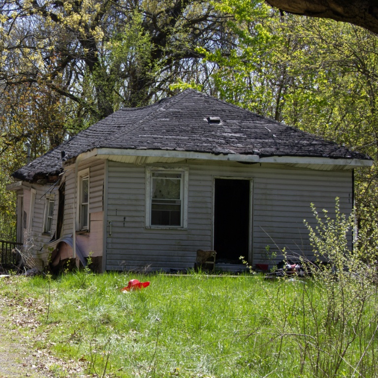 One of the churner properties in Gary identified in the Lake County Redevelopment project by IU Northwest's student-led CURE team.