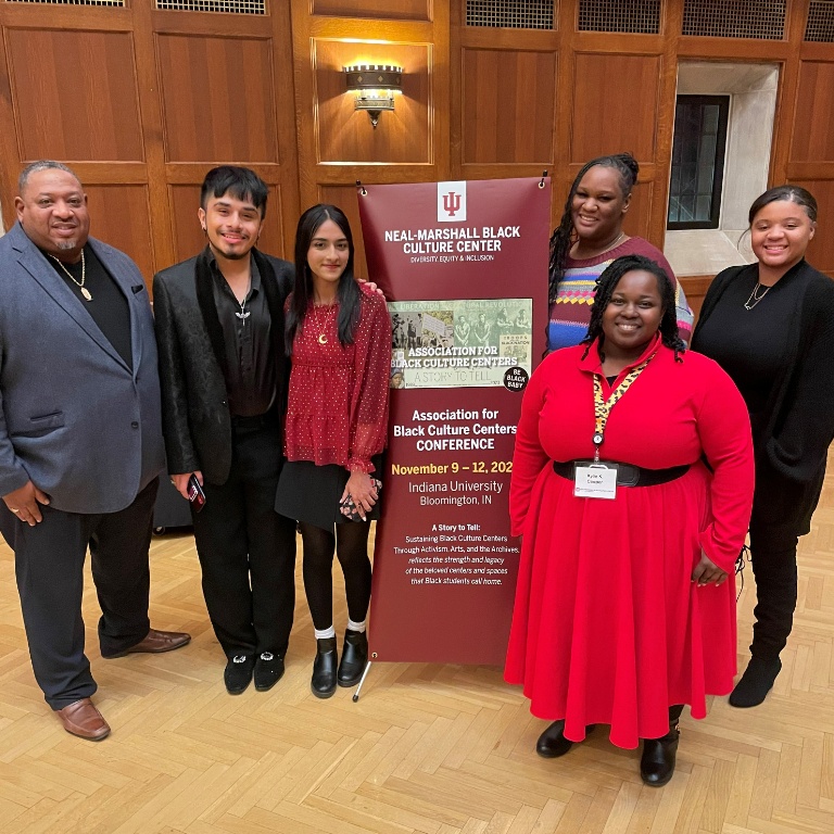 (Left-to-right): Dr. James Wallace, Eddie Valdez, Mina Mahmood, Azariah Avery, Kylie K. Cooper and Tanya Posey pose for a picture at the ...