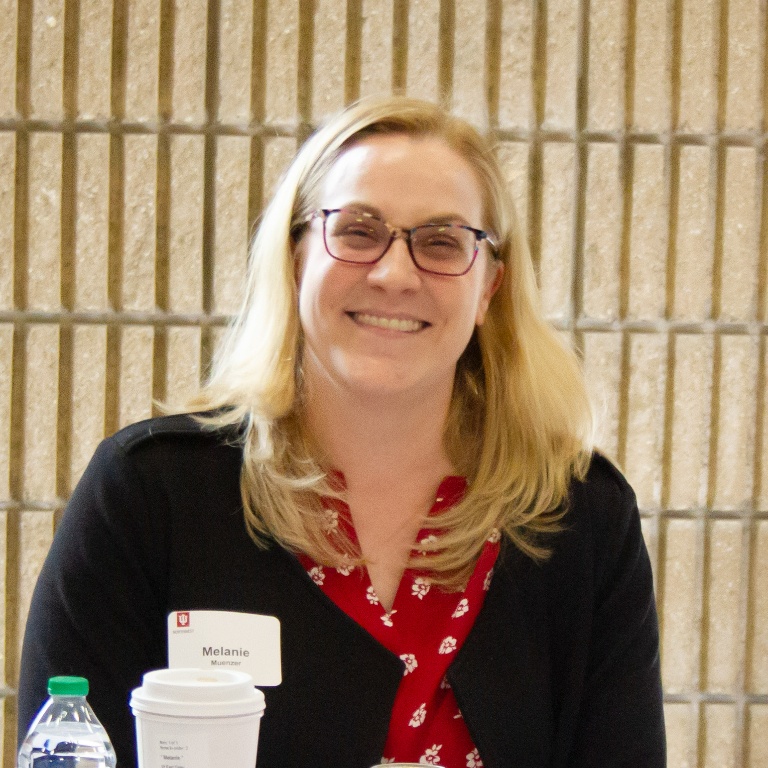 IU Northwest Master of Public Affairs graduate Melanie Muenzer smiles during her visit back to campus with the U.S. Department of Educati...