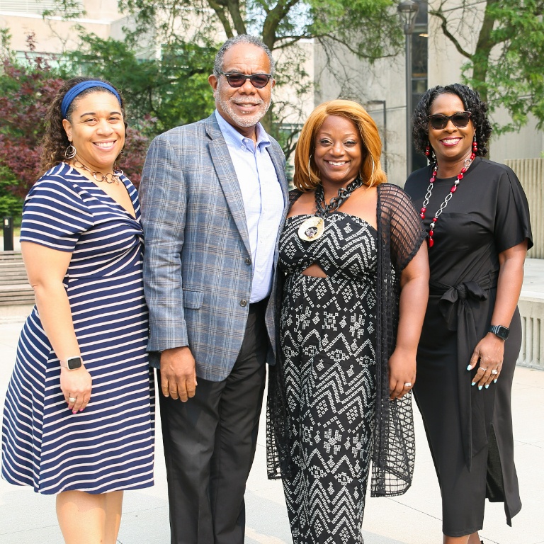 (From left-to-right): Candace Rayburn, Roy Hamilton, McKenya Dilworth Smith and Dorothy Frink.