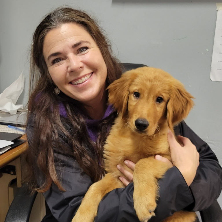 IU Northwest alumna Jennifer Webber, Executive Director of the Human Society of Hobart.