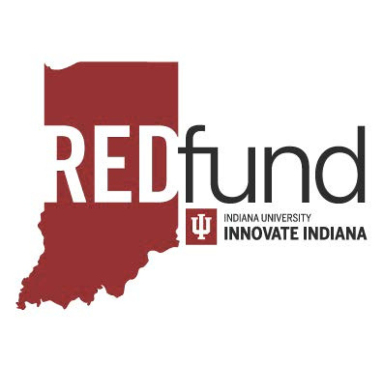 A graphic with the outline of the state of Indiana that says RedFund.