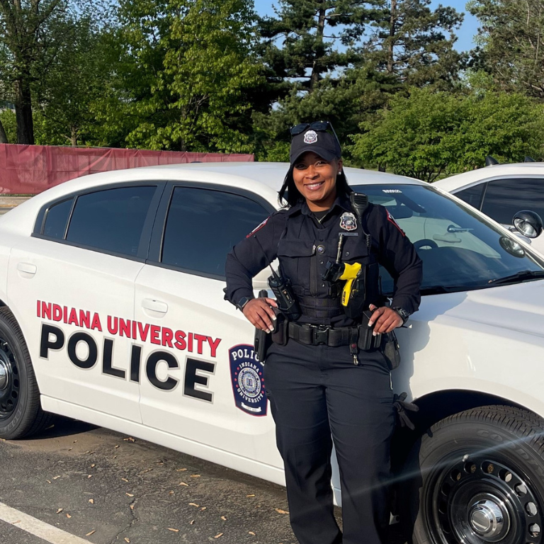 IU Police Department officer, Nina Evans.