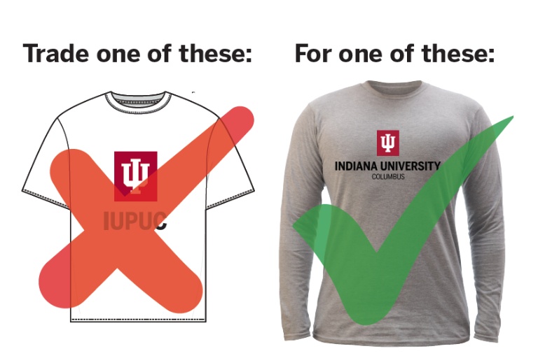 IU Columbus shirt exchange