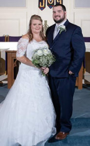 Wedding portrait of Brittany and Cody Wood