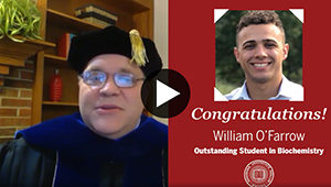 Screengrab of IU East's virtual honors convocation in 2020