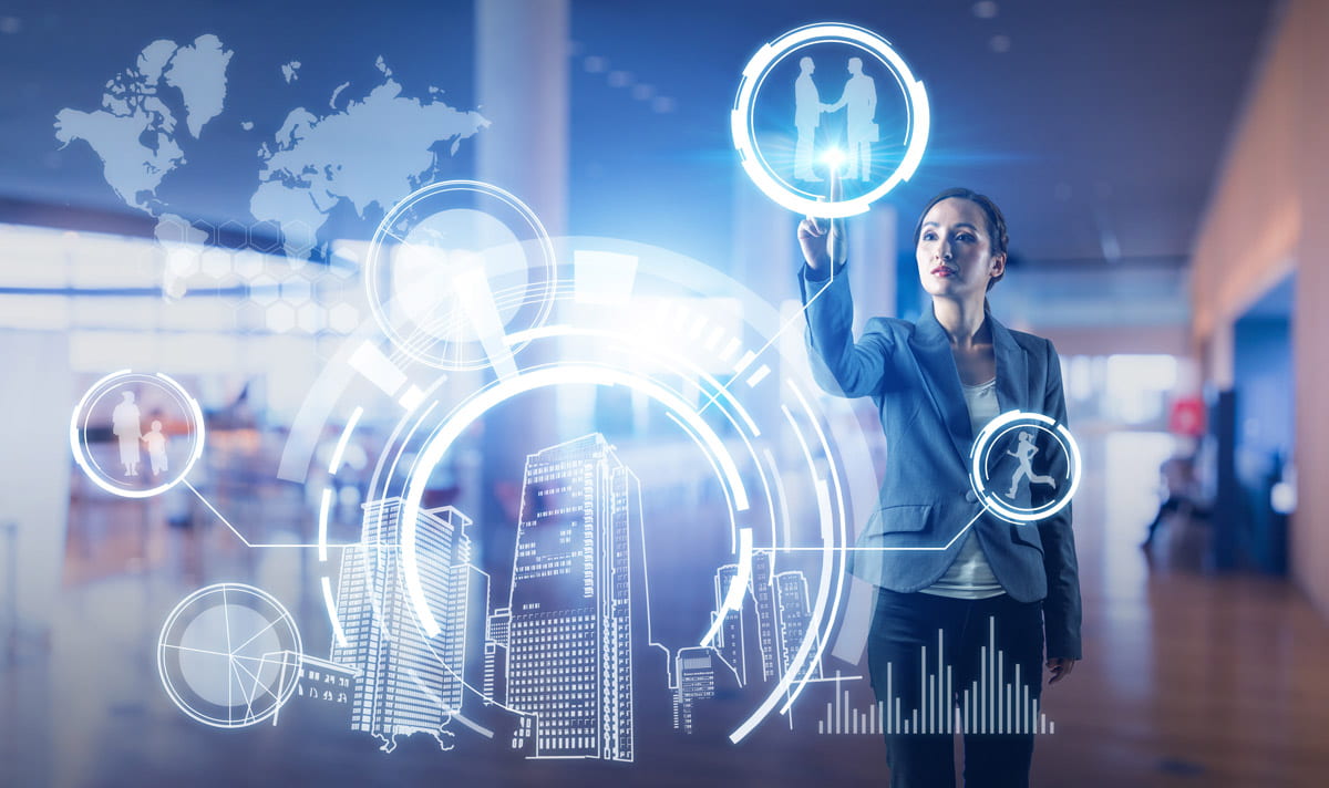 person creating futuristic designs