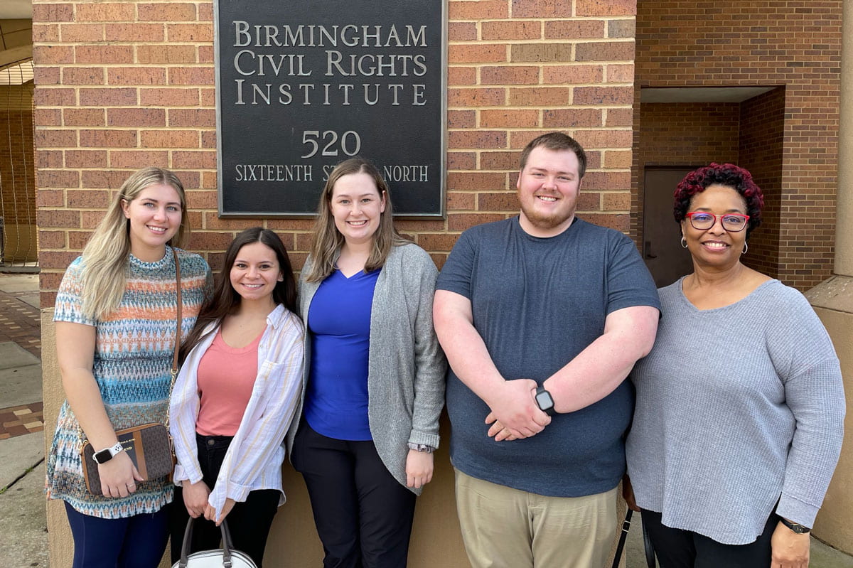 MHA students at CASE competition