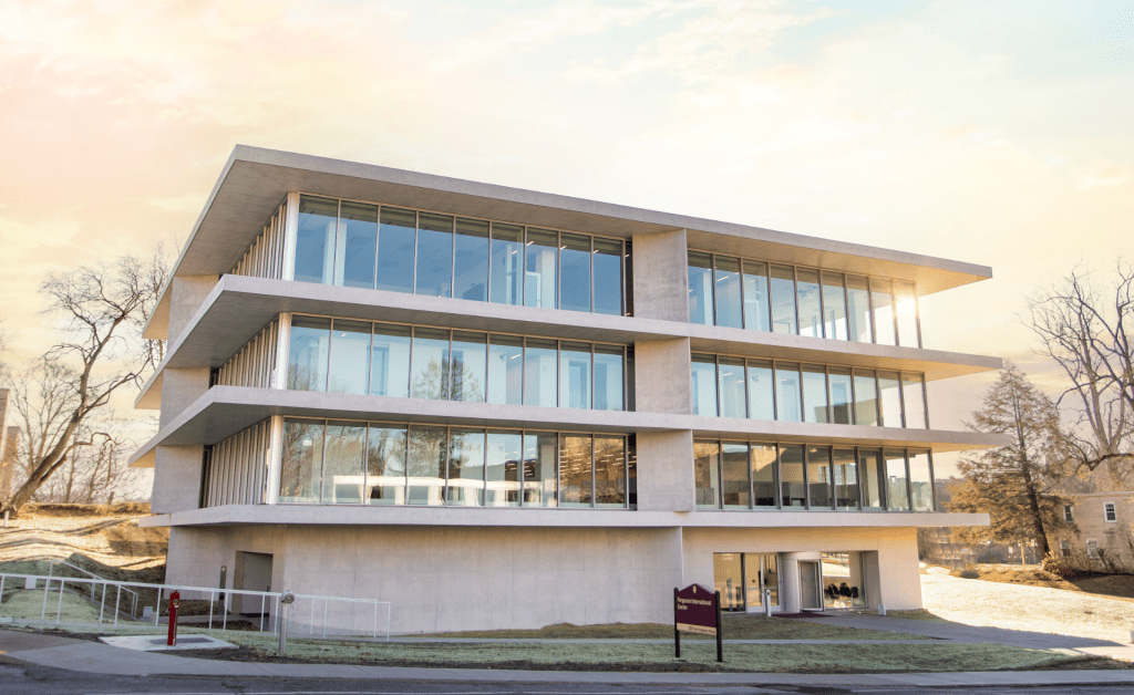 Newly constructed building on a sunny day.