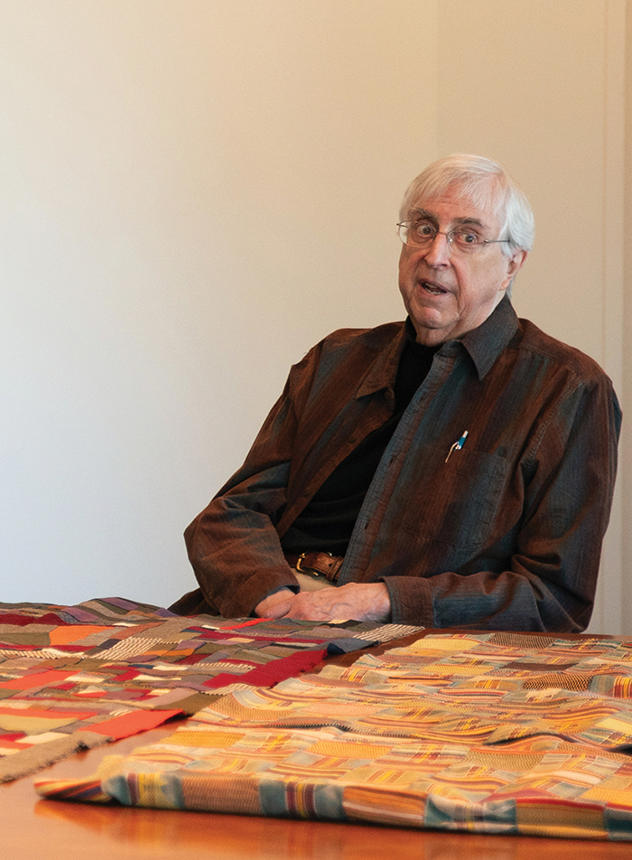 Bill Itter visiting graduate course Curating African Arts in America, where he shared his vast collecting expertise with students.