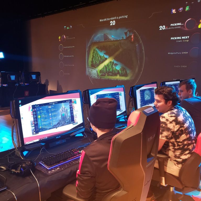 Game on! Students gear up and get ready to compete.