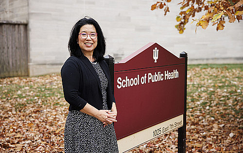 Indiana University Professor Shu Cole poses for a portrait at IU Bloomington on Tuesday, Nov. 5, 2024. (Photo by James Brosher/Indiana Un...