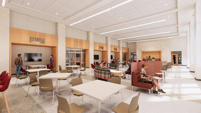 Rendering of the new Commons
