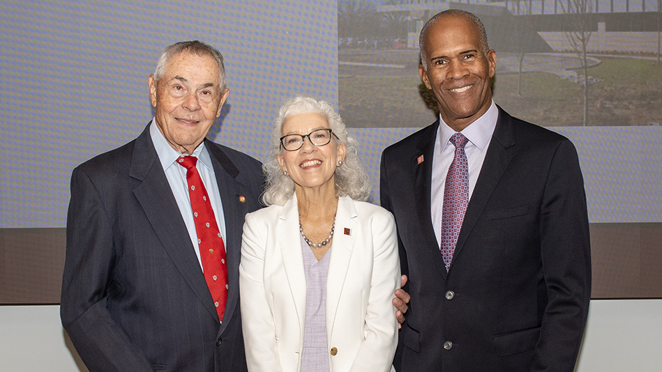 Dr. Charles Tomich, Dean Carol Anne Murdoch-Kinch, and Dr. Shaun Matthews. 